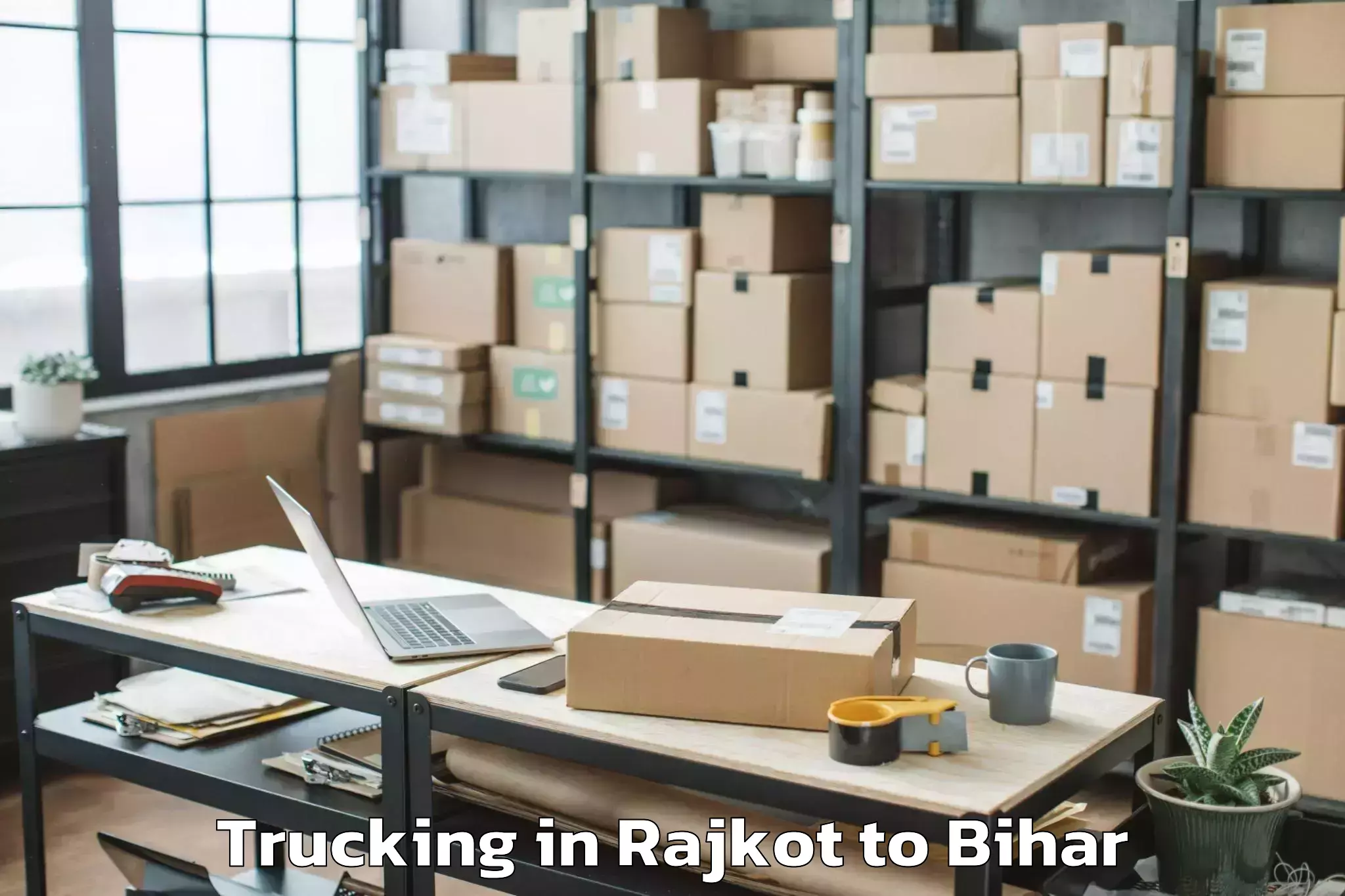 Easy Rajkot to Jogapatti Trucking Booking